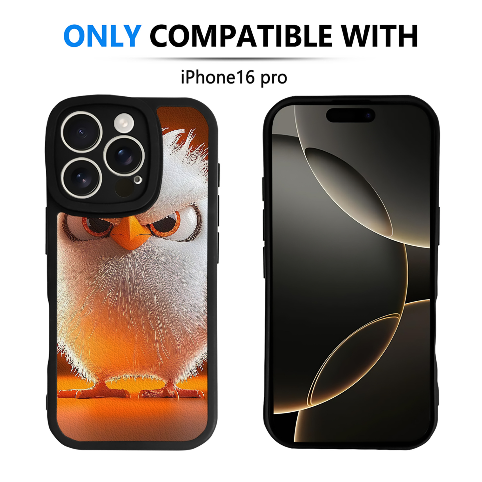 （画像用） Angry Birds アングリーバード 【iPhone 16シリーズ対応】シリコンスマホケース（レザー調） 材質：シリコン